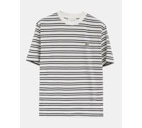Lacoste Mens Stripe Classic Fit T-Shirt - Blackbird/Flour