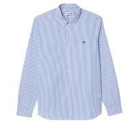 Lacoste Mens Striped Premium Cotton Regular Button-Down Shirt