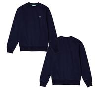 Lacoste Mens Sweatshirt Organic Cotton Low Crew Neck Jumper in Navy Blue