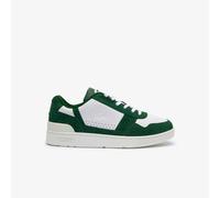 Lacoste Mens T-Clip Trainers in White Green Leather (archived) - Size UK 8