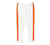 Lacoste Mens Tapered Leg Jogging Bottoms - White/Orange - White/Orange - XS
