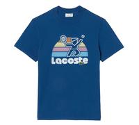 Lacoste Mens Tennis Jersey Washed T-Shirt - Blue - XS - Blue