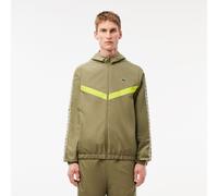 Lacoste Mens Tennis Monogram Track Jacket in Khaki - Size 2XL