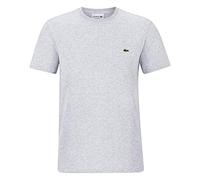 Lacoste Men's TH2038-00 Plain Short Sleeve T-Shirt, Grey (Silver Chine), 8 (Manufacturer Size: XXXL)