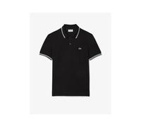 Lacoste Mens Tipped Polo Shirt - Black - Size Medium