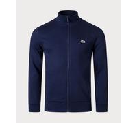 Lacoste Mens Track Top Full Zip Regular Fitted Logo Track Jacket in Navy Blue