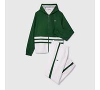 Lacoste Mens Tracksuit in Green White - Size Small