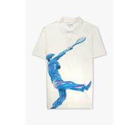 LACOSTE Mens Transitional Active Polo Shirt In White Mens Clothing Size: S, Colour: White Fabric