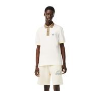 Lacoste MenS Two Tone Organic Cotton Polo Shirt (Ph5743Cru) White