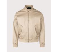 Men's Lacoste Mens Showerproof Cotton Twill Harrington Jacket - Brown - Size: 38/Regular
