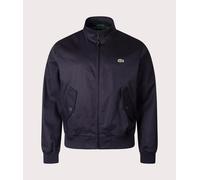 Lacoste Mens Waterproof Twill Harrington Jacket - Colour: HDE Abysm - Size: 8/3XL