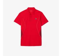 Lacoste Mens x Novak Djokovic Regular Fit Polo Shirt in Red - Size Large