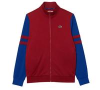 Lacoste Mens Zip Interlock Stretch Track Jacket - Red - Red - M - 100% Polyester