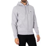 Lacoste Men's Zip Logo Hoodie, Grey