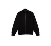 Lacoste Men's Zip-Up High Neck Fleece Jacket, Noir, XS