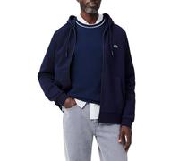 Lacoste Mens Fleece Full-Zip Hoodie - Navy Blue 166