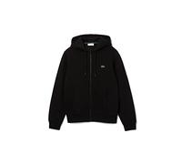 Embroidered Logo Zip Hoodie Black L