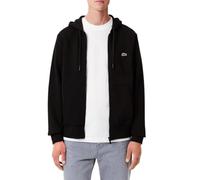 Lacoste Men's Zip-Up Hoodie Fleece Jacket, Noir, XS