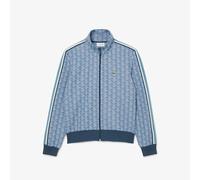 Lacoste Mens Zip Up Jacquard Track Jacket in Blue - Size X-Small