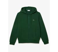 Lacoste Mens Zip Up Sweatshirt Green Cotton - Size 2XL