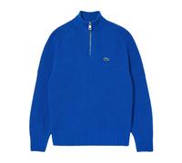 Lacoste Mens Zipper Carded Wool High-Neck Jumper - Blue - XXL - Blue