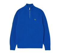 Lacoste Mens Zipper Carded Wool High-Neck Jumper - Blue - S - Blue