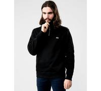 Lacoste Mens Zippered Stand-Up Collar Cotton Sweatshirt - Black - Size 2XL