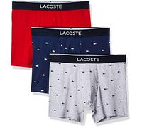 Lacoste mens6H3392-51Casual Lifestyle All Over Croc 3pack Cotton Stretch Boxer Briefs Boxer Briefs - - XL