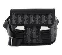 Lacoste , The Blend Clipped Monogram Messenger Bag ,Black male, Sizes: ONE SIZE