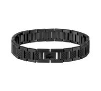 Lacoste Metropole Bracelet 316L Stainless Steel 2040119 - Man - 316L Stainless Steel Black 19 cm