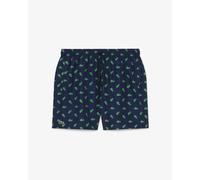 Lacoste Mid Length Crocodile Print Swim Trunks, Navy, Size M, Men Navy