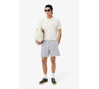 Lacoste Mid Length Striped Textured Swim Trunks - Lacoste Shorts Size: L (34" Waist)