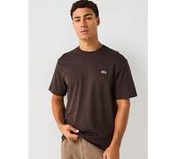 Lacoste Mid Weight Cotton T-shirt, Brown, Size 4Xl, Men Brown