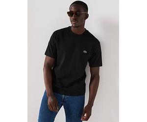 Lacoste Midi Weight Cotton Jersey T-Shirt, Black, Size L, Men Black