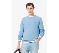Lacoste Monochrome Crew Neck Cotton Sweater - Blue - 6 (44" Chest)