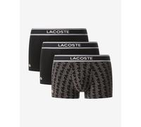 Lacoste Monogram Boxers Black White (3 units) - XL