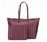 Lacoste Monogram Zely Shopper Bag 37 cm red