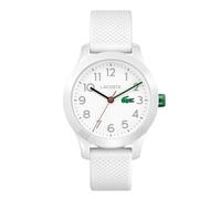 Lacoste Montre Analogique à Quartz pour Enfants Collection LACOSTE.12.12 KIDS avec Bracelet en Silicone Blanc - 2030003