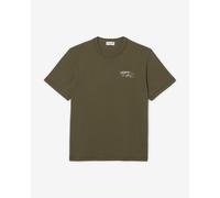 Lacoste Multi Print Short Sleeve T-Shirt Brown White - XXL