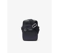 Lacoste NH5047OI Official Ossian Leather Satchel Bag, Black, One size
