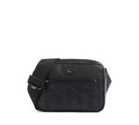 Lacoste Nomogramme | leather Crossbody bag | black