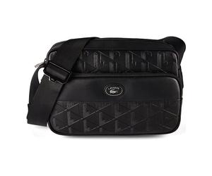 Lacoste Nomogramme Shoulder bag 24 cm black