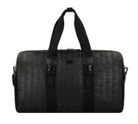 Lacoste Nomogramme Weekender travel bag Leather 50 cm black