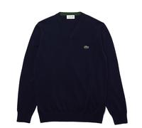 Lacoste Organic Cotton V-Neck Sweater Navy