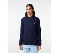Lacoste Pique Navy LS Polo Shirt L1312 Colour: NAVY, Size: Size 8 / UK