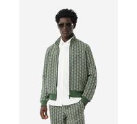 Lacoste Paris Monogram Full Zip Sweatshirt Green White - M