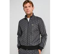 Lacoste Paris Monogram Zipped Track Top - Multi, Multi, Size M, Men Print