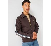 Lacoste Paris Premium Zipped Track Top- Brown, Brown, Size L, Men Brown