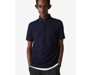 Lacoste Paris Regular Fit Short Sleeve Polo Shirt Navy Blue - S