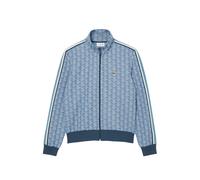 Lacoste Paris Tracksuit Top Blue Monogram Zip Up Sweatshirt Mens Size L XL XXL